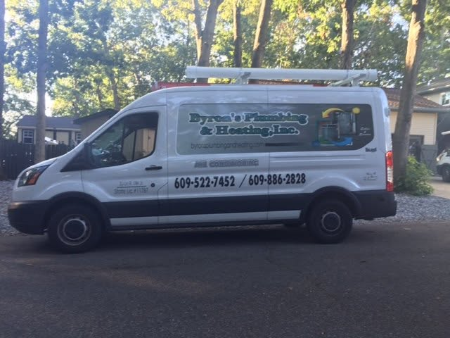 Byron's Plumbing and Heating service van